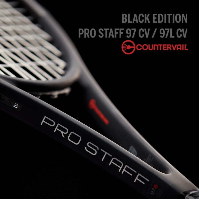 Wilson Pro Staff 97 and Pro Staff 97L black with Countervail Mijnracket