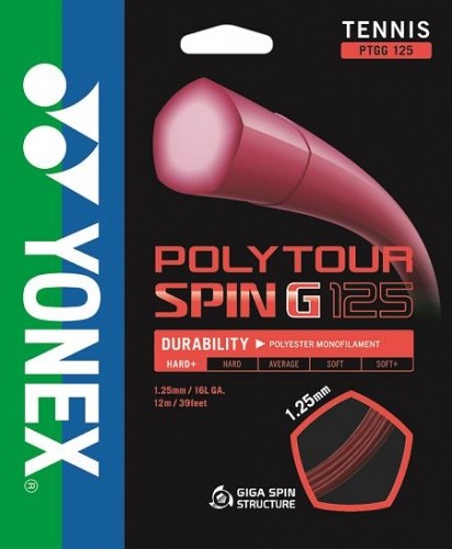 Yonex Poly Tour Spin G 1.25 tested - Mijnracket